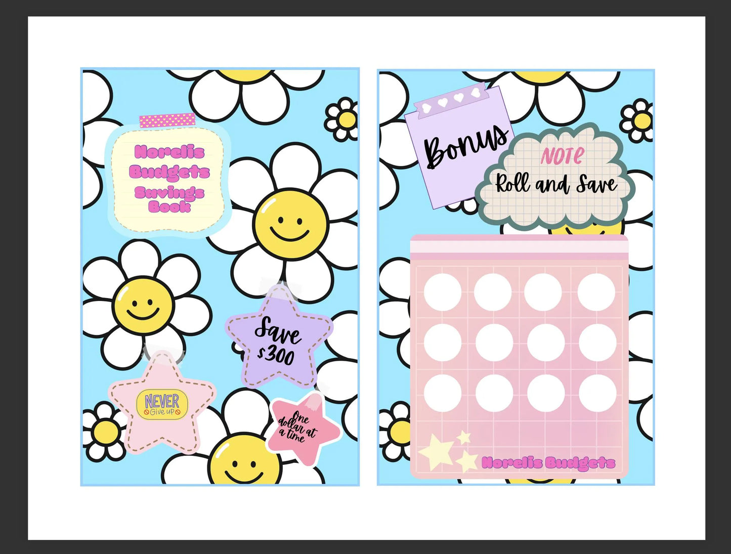 Super Cute Savings Book- DIGITAL DOWNLOAD