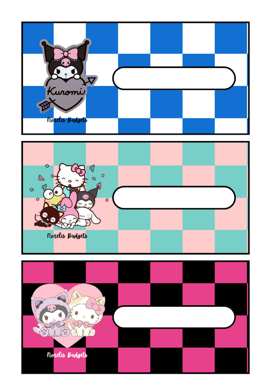 Kmi and Friends A6 Envelope Dashboards- DIGITAL DOWNLOAD