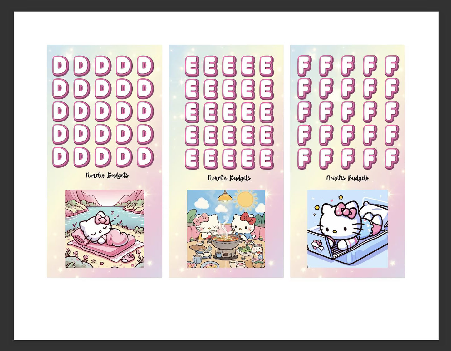 HK Letter Bucks- DIGITAL DOWNLOAD