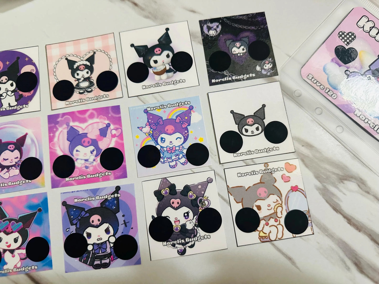 Kmi Mini Scratch Off Savings Challenge- Set of 12 mini scratch offs- Save 120